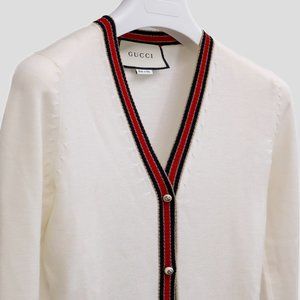 Gucci Knit Cardigan w/ Pearl Buttons